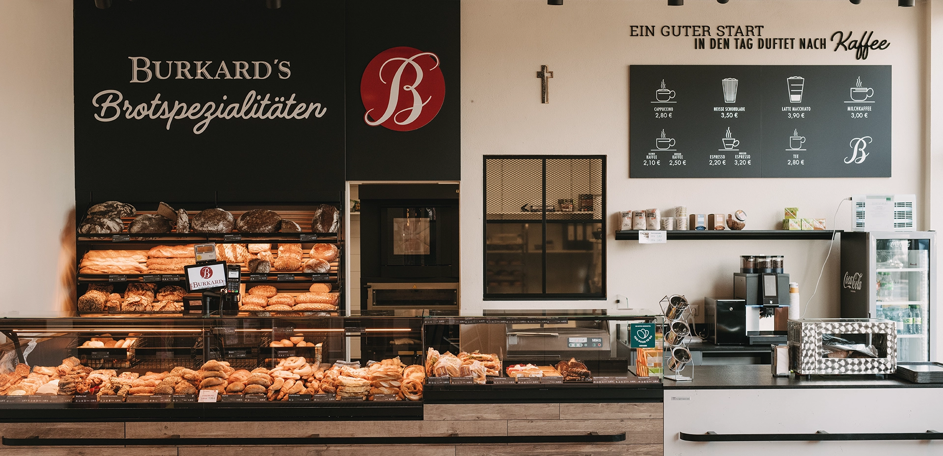 Eine Filiale der Bäckerei Burkard.