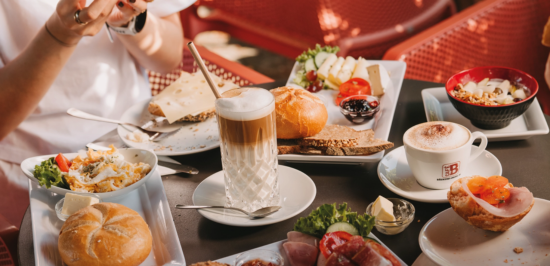 Frühstück in Pommersfelden.